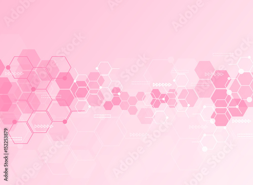 Abstract molecules medical background