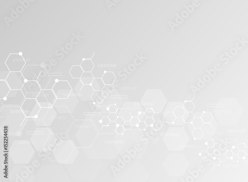 Abstract molecules medical background