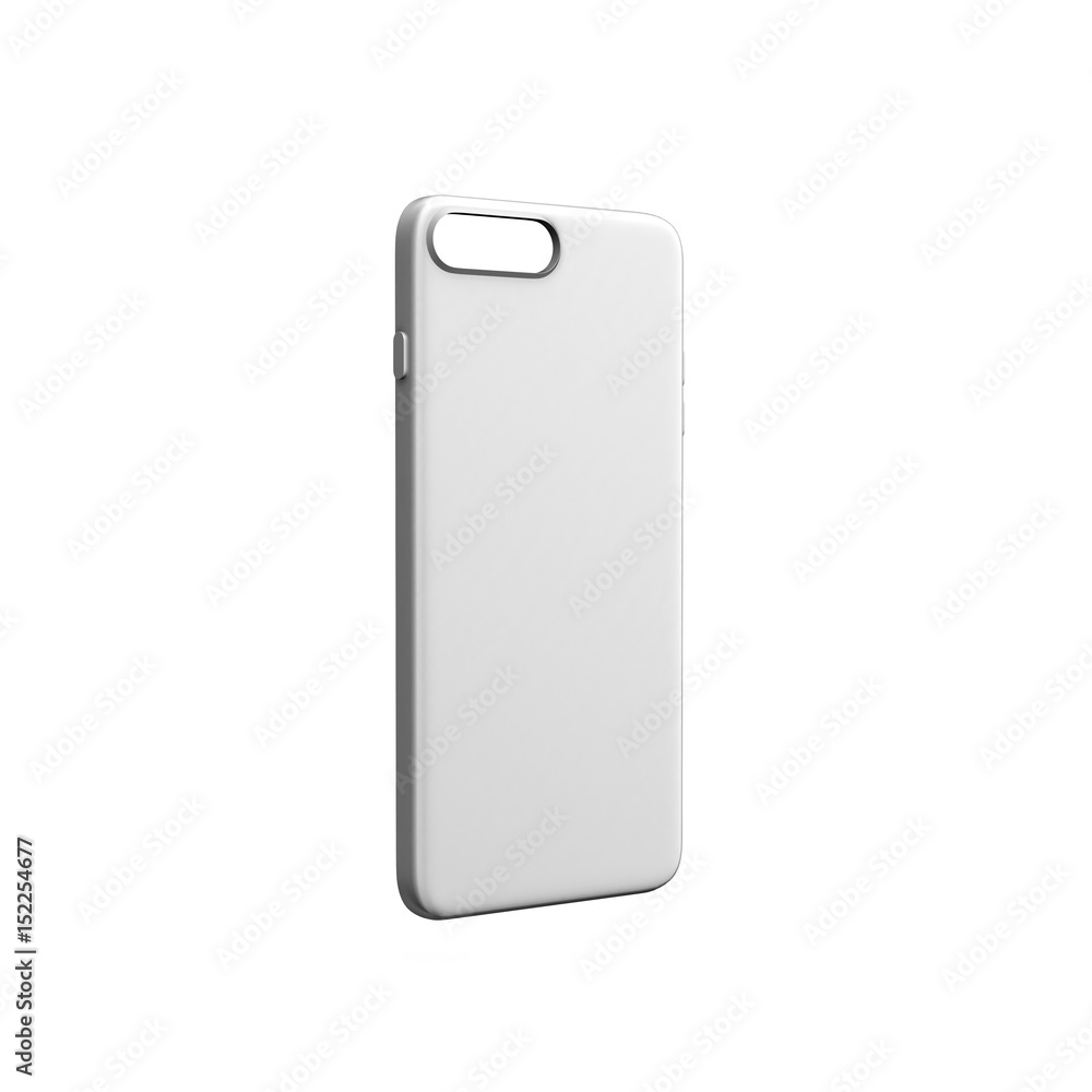Blank white phone case mock up stand isolated. Empty smart phone cover ready for logo, texture print presentation. Cellphone protector cover concept. Smartphone casing design. 3d render Blank white phone case mock up stand isolated. Empty smart phone cover ready for logo, texture print presentation. Cellphone protector cover concept. Smartphone casing design. 3d render