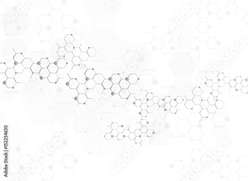 Abstract molecules medical background
