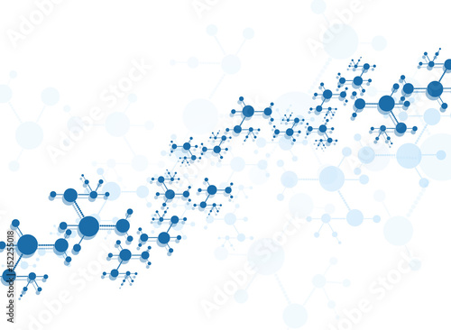 Abstract molecules medical background