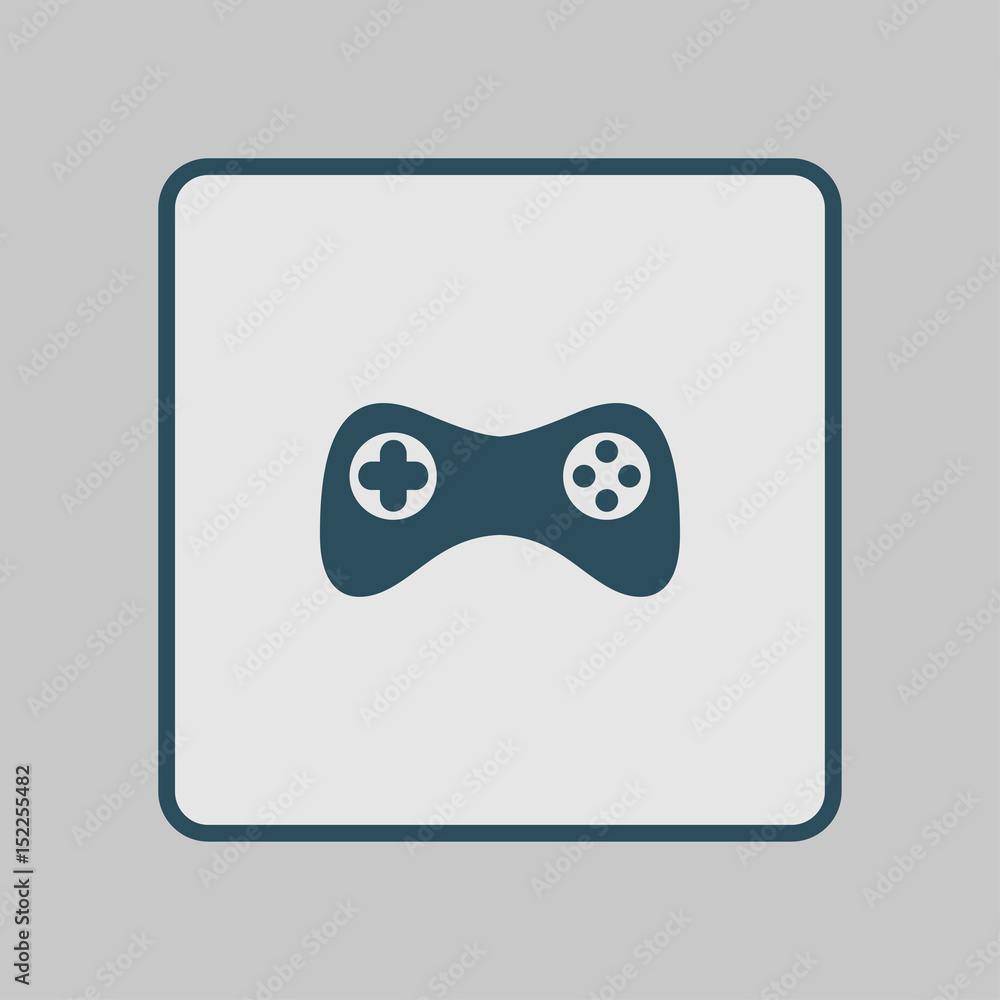Fototapeta premium Gamepad icon. Vector. Flat design style. Joypad symbol.