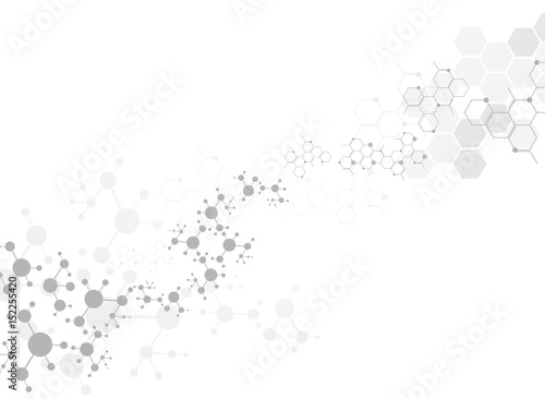 Wallpaper Mural Abstract molecules medical background Torontodigital.ca