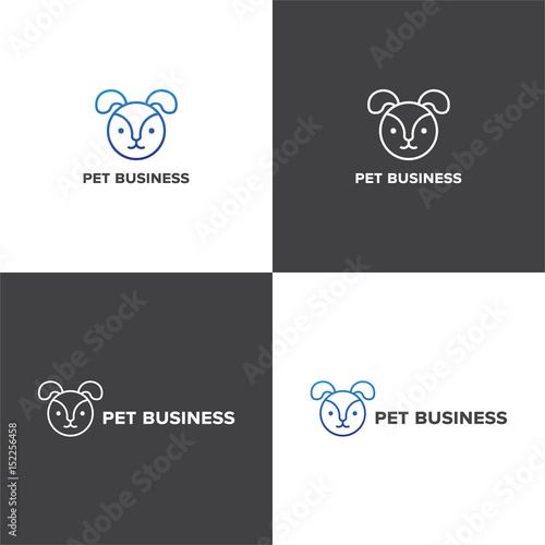 Vector logotype eps 10 about pet business company