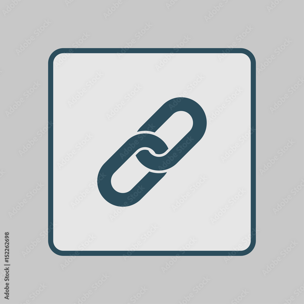 Link single icon.Chain link symbol. Icon link to the source. Link single icon.Chain link symbol. Icon link to the source.
