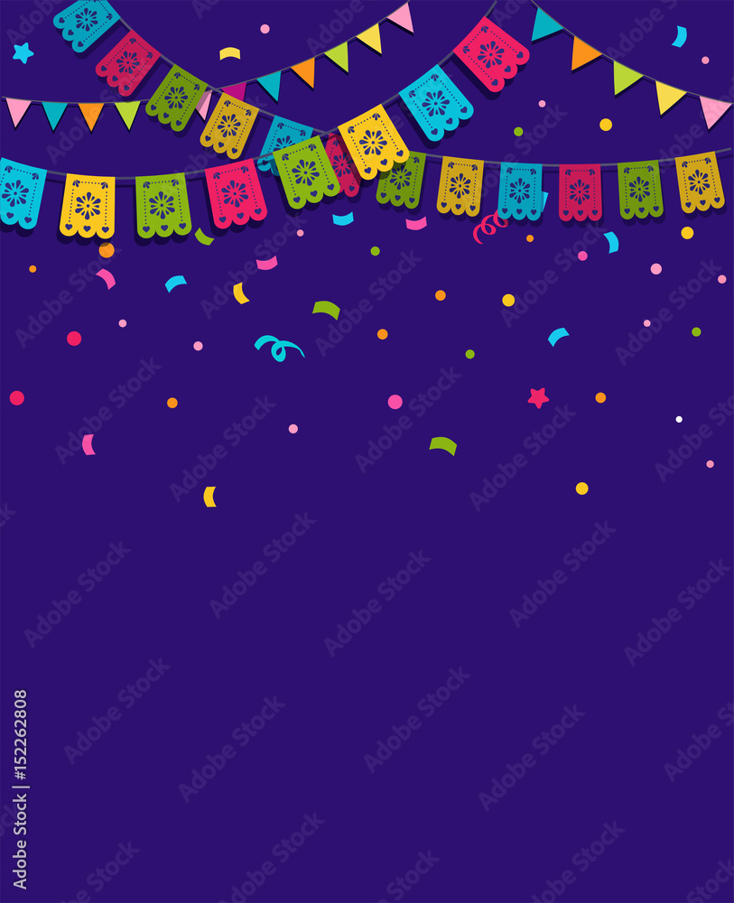 Mexican Fiesta background, banner