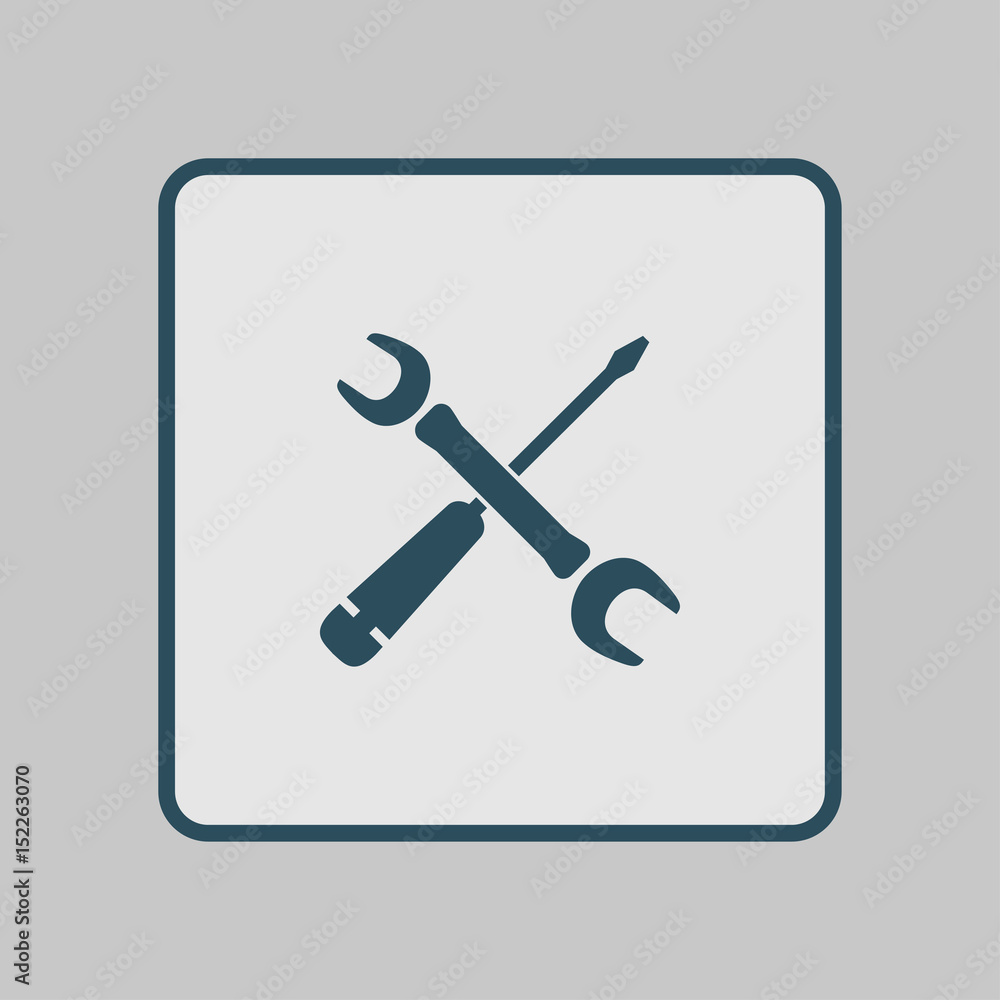 Repair Icon. Service symbol. Tools singn. Flat design style. Repair Icon. Service symbol. Tools singn. Flat design style.