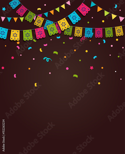 Mexican Fiesta background, banner