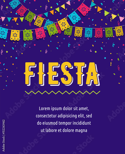 Mexican Fiesta background, banner