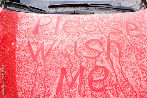 Obraz na płótnie wash me w salonie