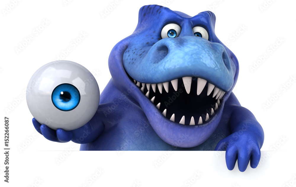 Fun dinosaur - 3D Illustration Fun dinosaur - 3D Illustration