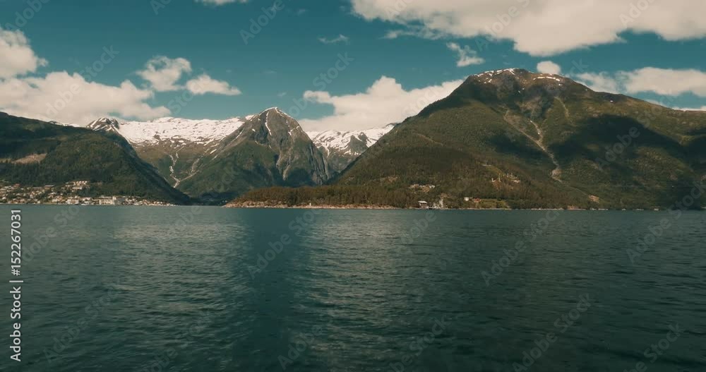 Coastal Boattrip On A Fjord, Norway - Cinematic Style Coastal Boattrip On A Fjord, Norway - Cinematic Style