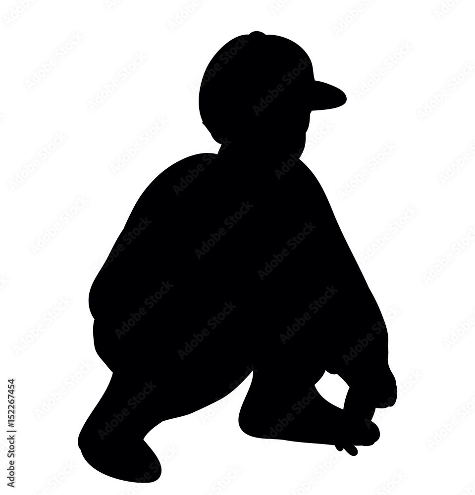 silhouette of a boy sitting