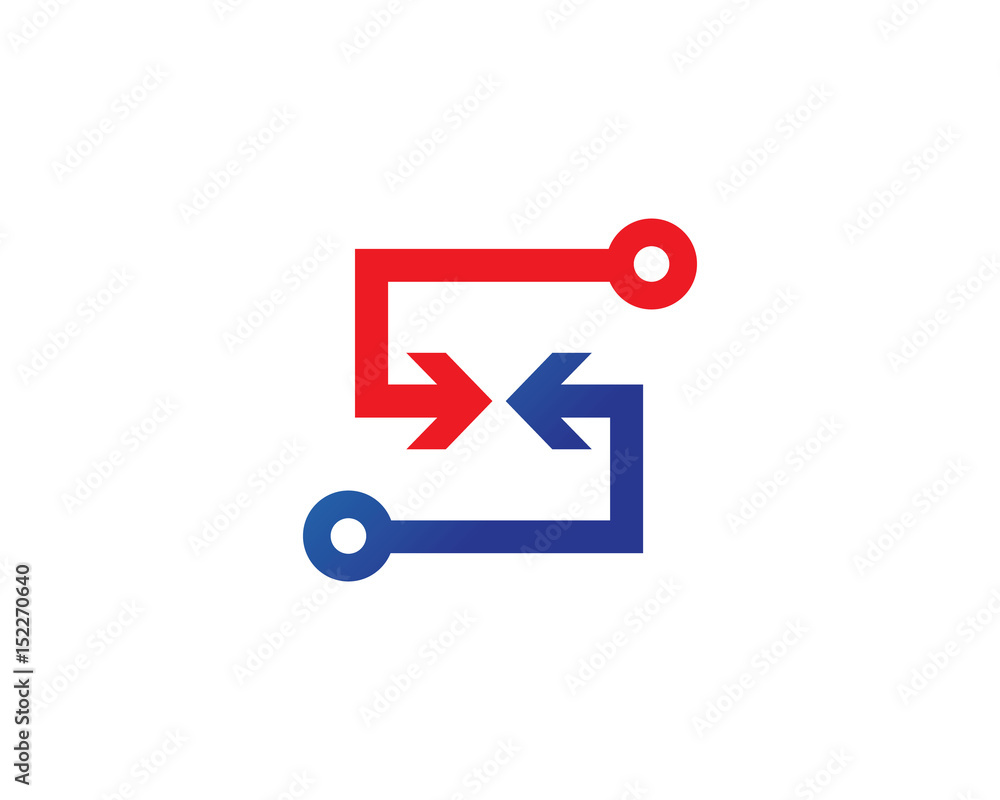 data transfer logo Stock Vector | Adobe Stock