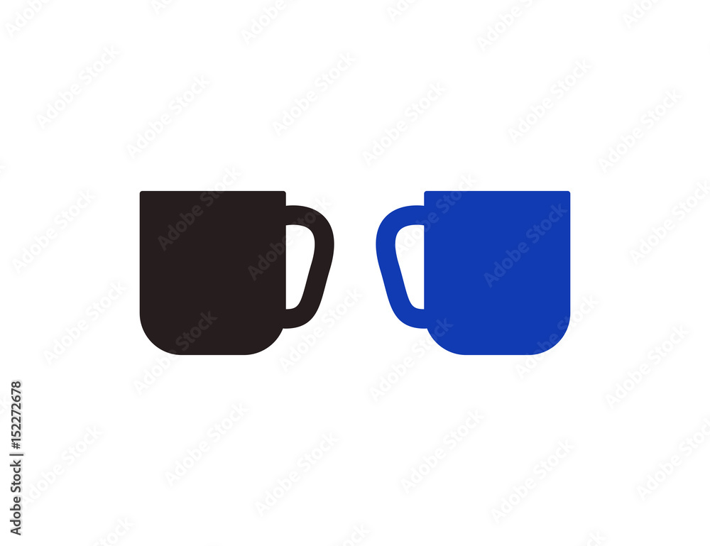 Flat vector drink cup icon Flat vector drink cup icon