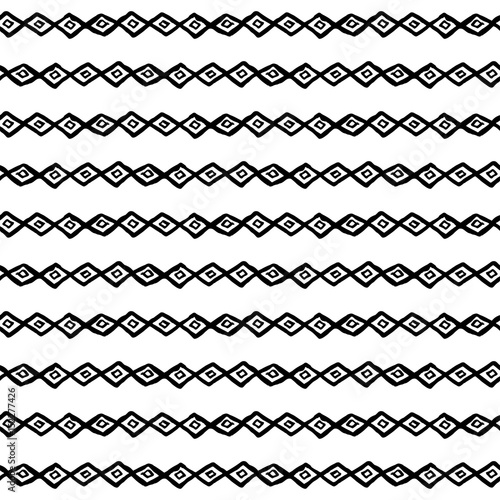Tribal art boho seamless pattern. 