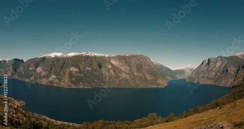 Epic View On A Fjord In Norway - Cinematic Style photo