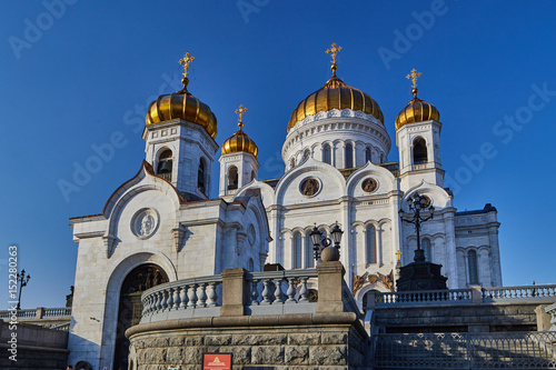 Christ the redeemer cathedral in the center of Moscow