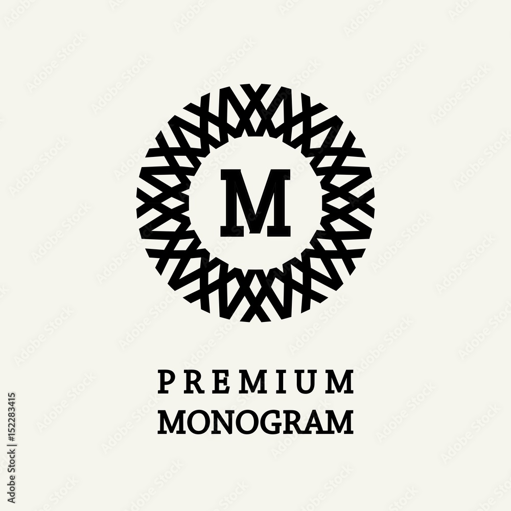 Stylish and graceful floral monogram design , Elegant line art logo , vector template. Stylish and graceful floral monogram design , Elegant line art logo , vector template.
