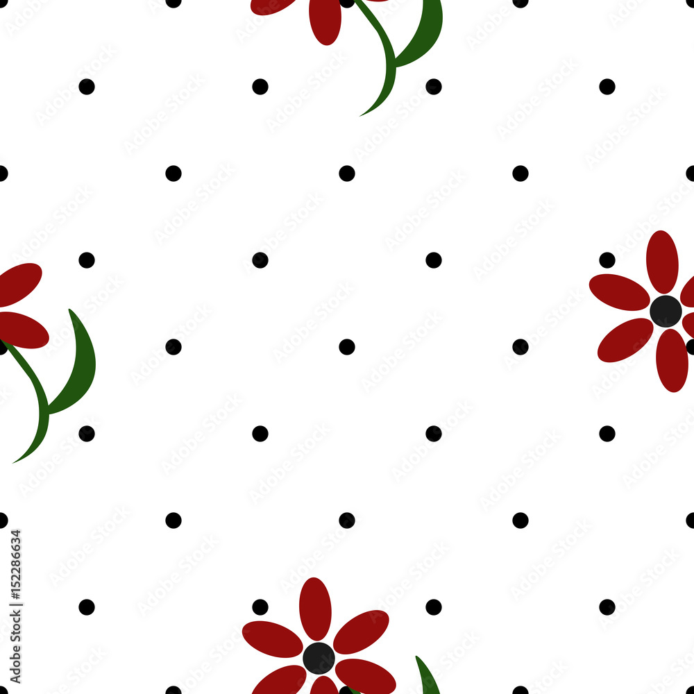 Flowers seamless pattern Flowers seamless pattern