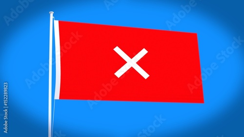 the flag of x mark