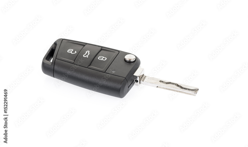 Car key isolated on white background Car key isolated on white background