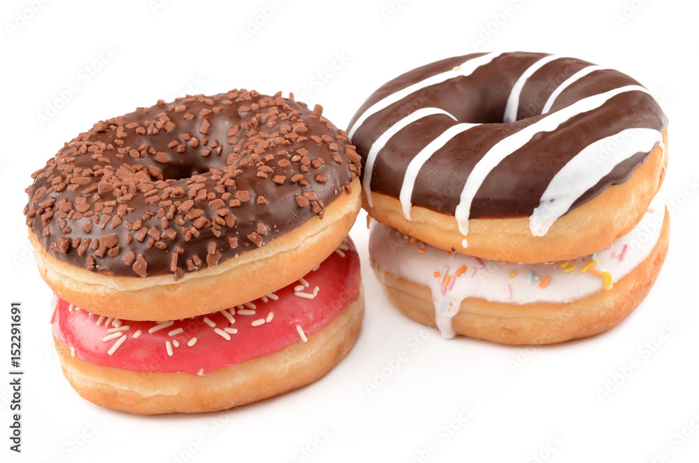 Donuts on a white background Donuts on a white background