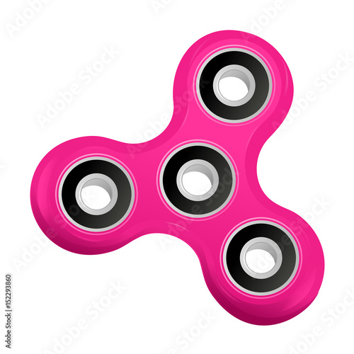 Hand spinner flat vector illustration