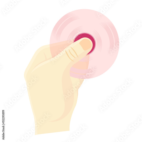 Hand spinner flat vector illustration