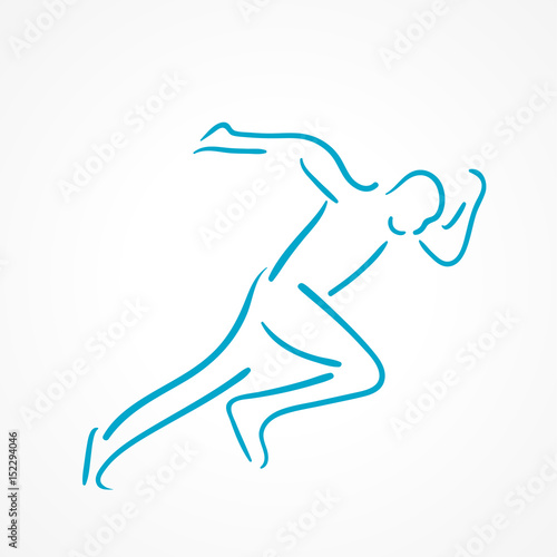 silhouette coureur