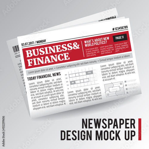 Realistic Economic Newspaper