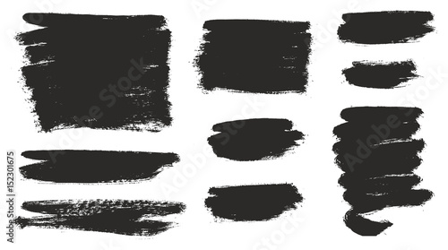 Round Tip Brush Strokes Background Mix of Heavy Paint Fill & Light Paint Fill Set 02