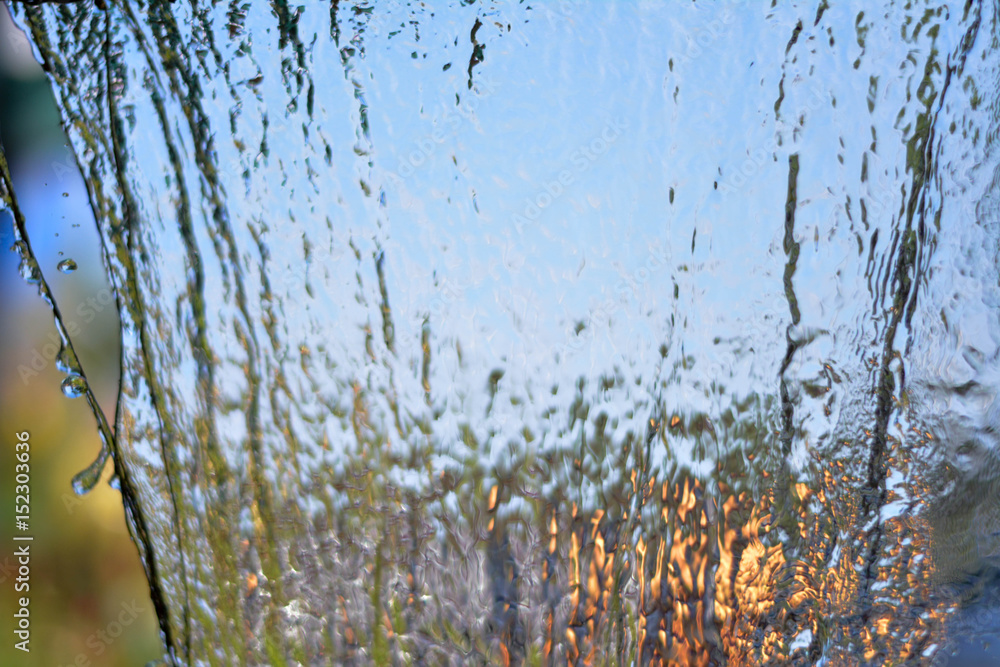 Obraz premium Water fall in garden,abstract background
