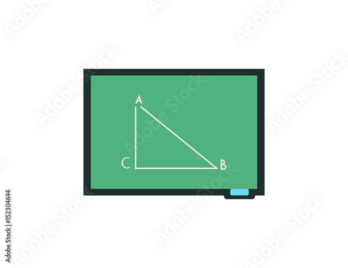 Flat vector school learning classroom math