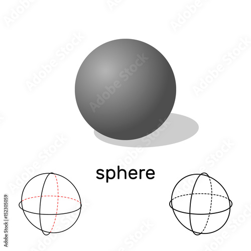 Sphere. Geometric shape. Is...