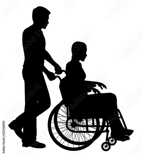 Patient in wheelchair