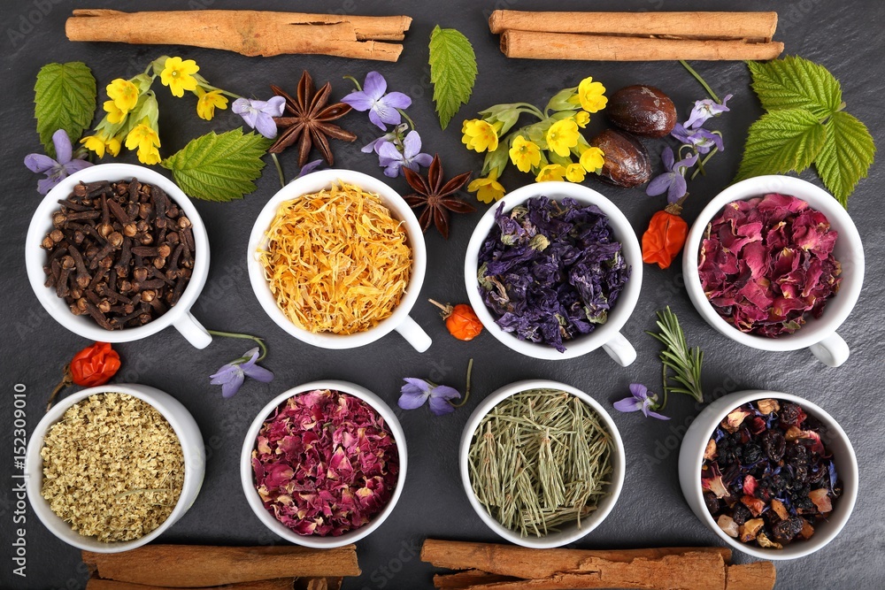 Fototapeta premium Herbs and spices.