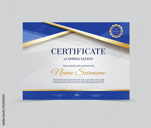 Vector Template Certificate of Appreciation