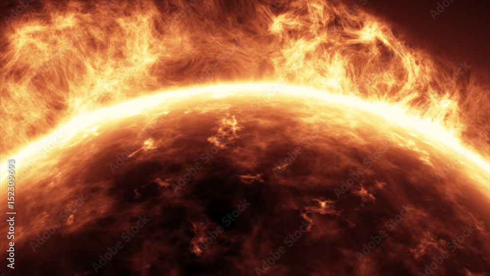 sitting down blazing sun on a black background, solar system, Astronomy, sun star burning and blazing in space planet, Astrophysics Wallpaper, Sun Storm