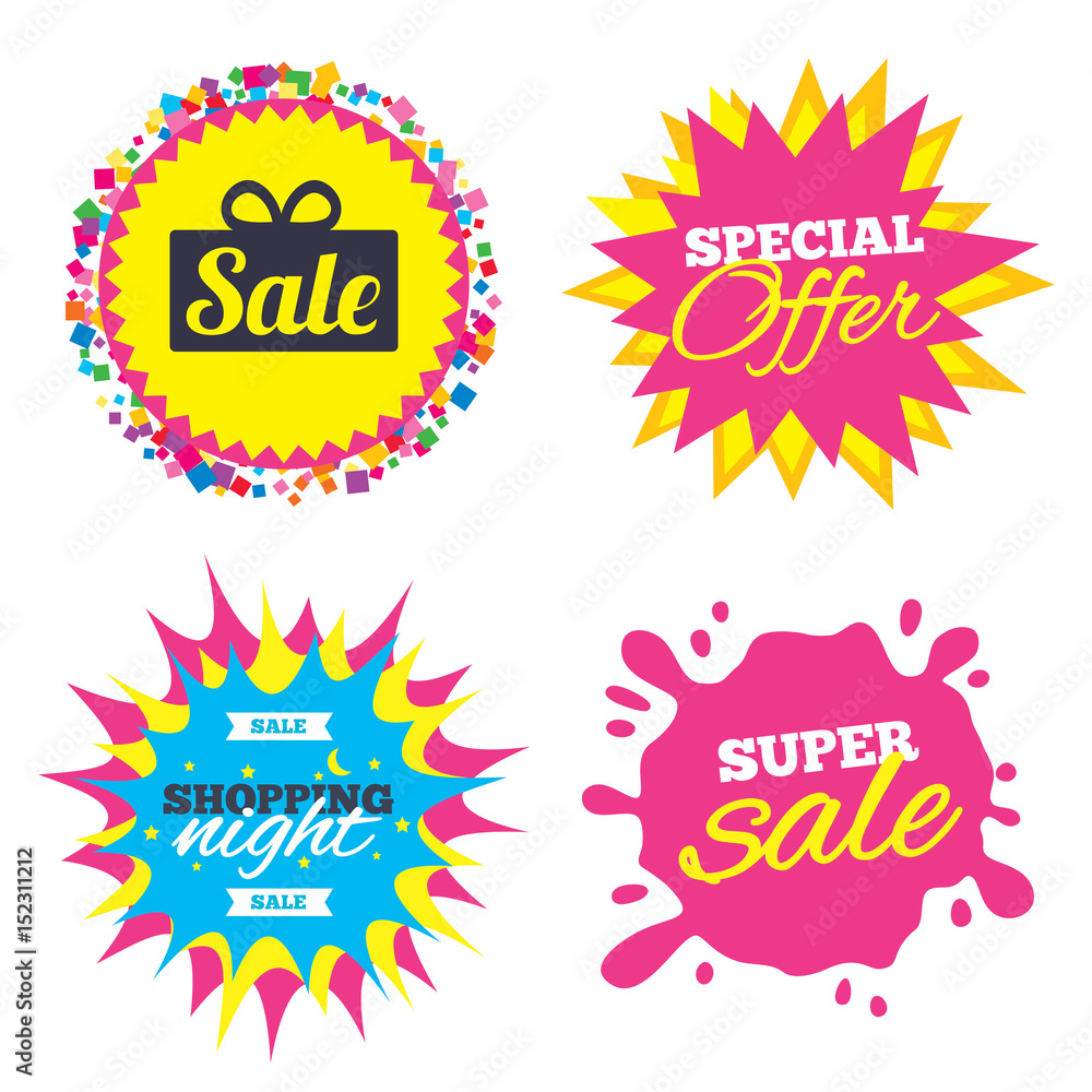 Sale gift sign icon. Special offer symbol. Sale gift sign icon. Special offer symbol.