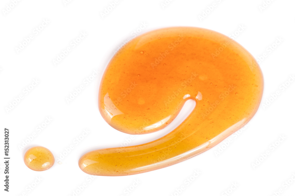 Honey stain isolated on a white background