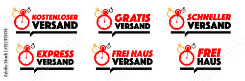 Kostenloser Versand, gratis Versand, schneller Versand, express Versand, frei haus Versand, Frei Haus