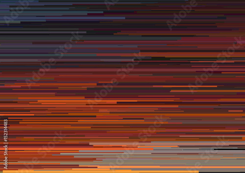 Abstract background with glitched horizontal stripes, stream lines. Concept of aesthetics of signal error.