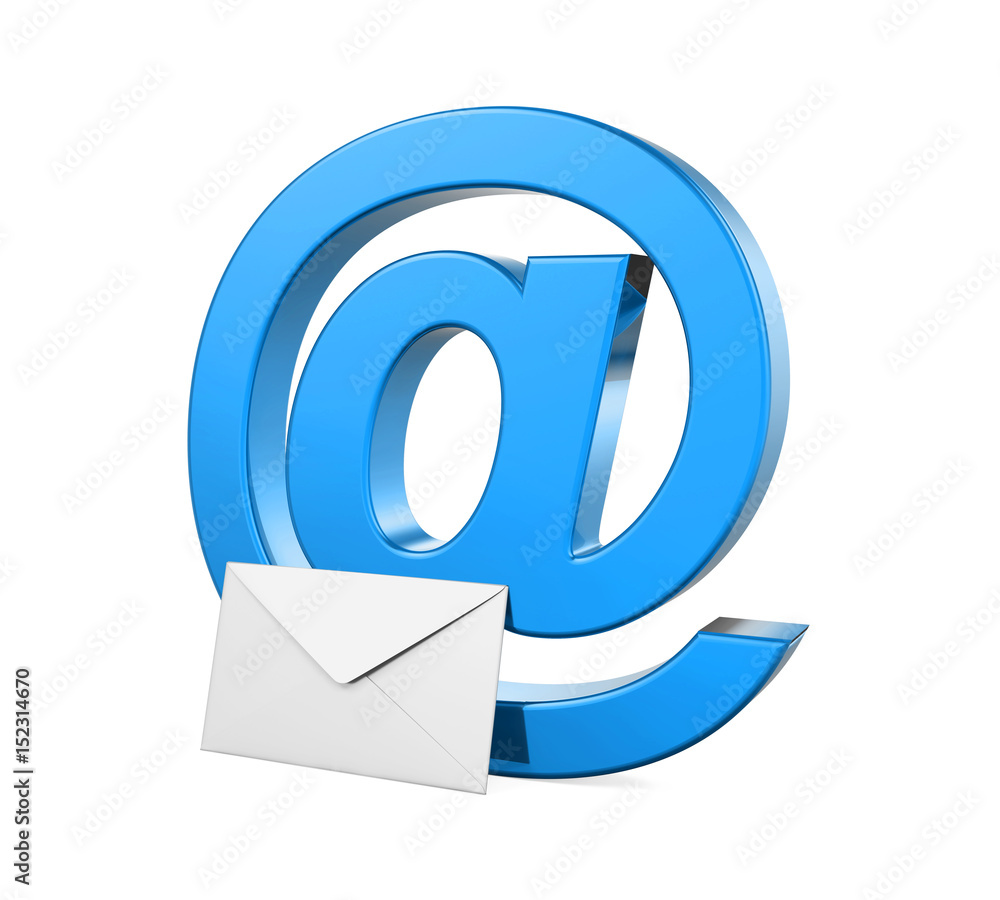 Email Sign and Envelope Isolated Email Sign and Envelope Isolated