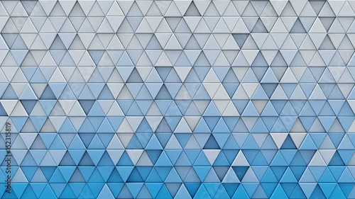 Obraz wytłaczane trójkąty gradientowe 3d