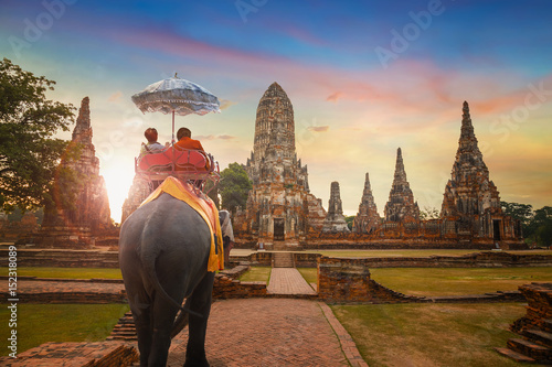 Wat Chaiwatthanaram temple in Ayuthaya Historical Park, a UNESCO world heritage site in Thailand © coward_lion