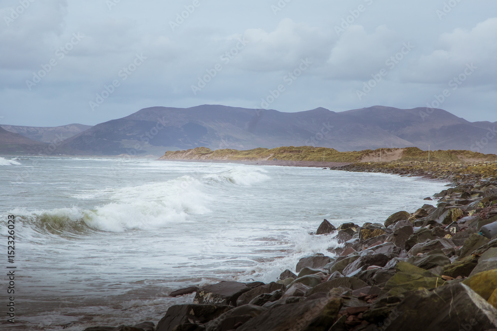 A beautiful Atlantic ocean coastline in Ireland.