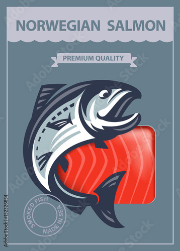 packing of smoked salmon