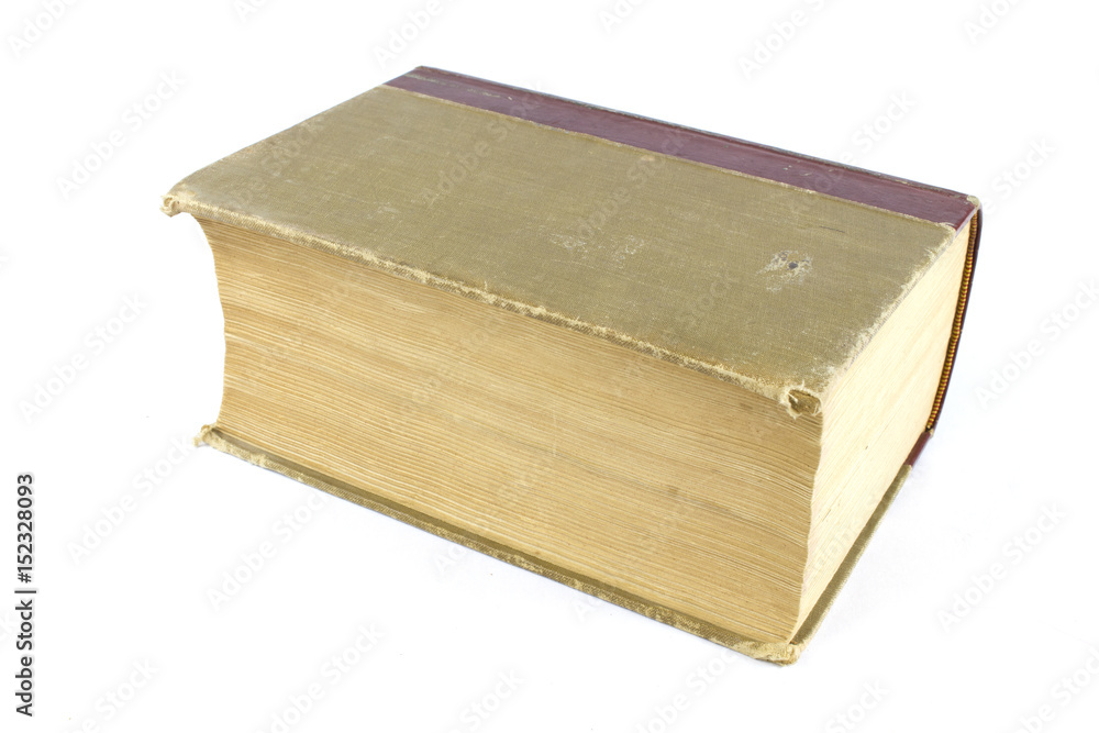 Antique Books on White Background Antique Books on White Background