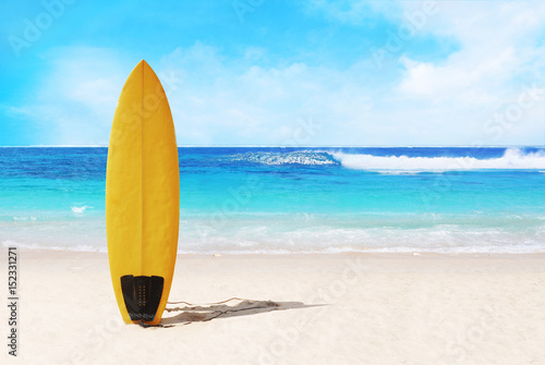 surfer board on the beach